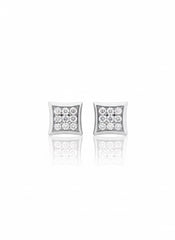Trisha gleam silver stud