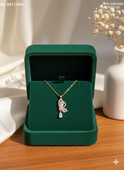 Wingdrop silver chain pendant