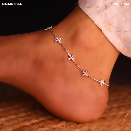 Bloom Quartet Silver Payal