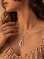 Tanisha silver pendant set for women