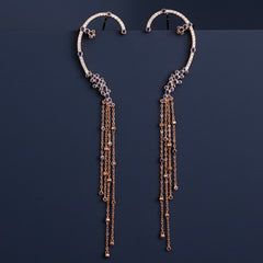 Blue axis silver earrings