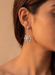 Fluerina silver pendant set for women