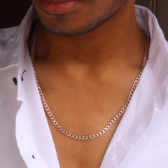 Men's Rose Gold Heritage Link Chain