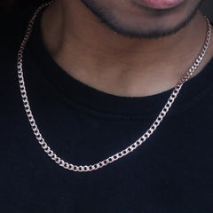 Men's Rose Gold Heritage Link Chain