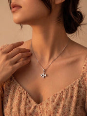 Evermist silver pendant set for women
