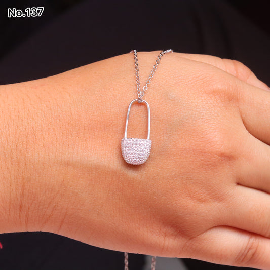 Silver Chain Pendant - V One Jewellery