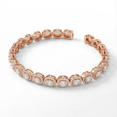 Crystal Cluster Silver Kada for women