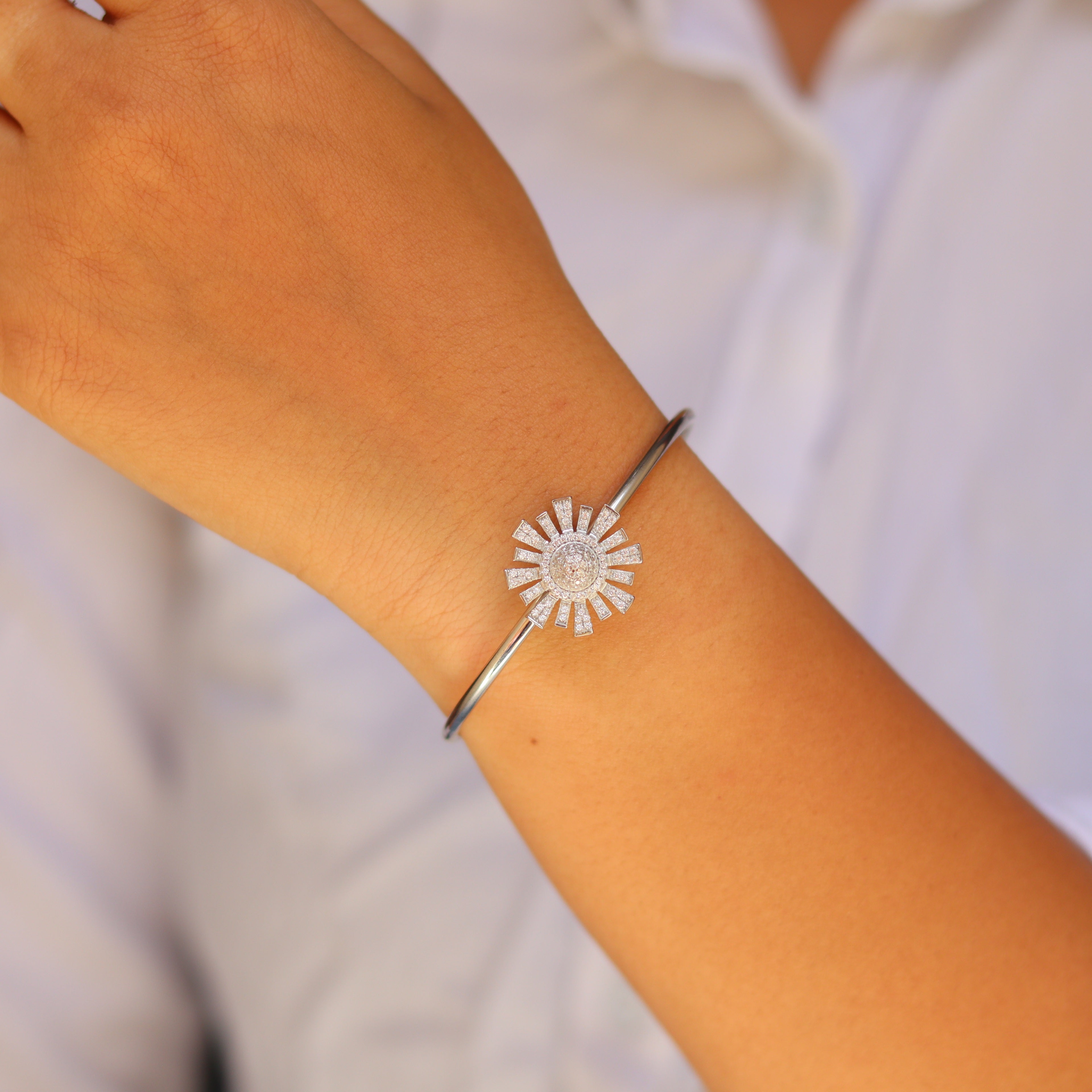 Silver Kada for Women - V One Jewellery