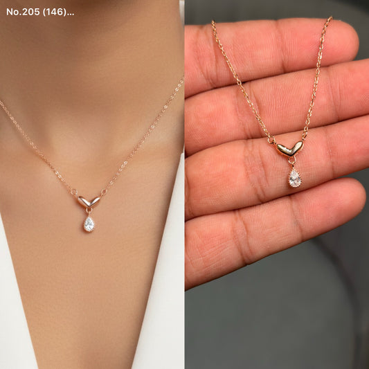 Little heart silver chain pendant