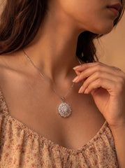Elara silver pendant set for women