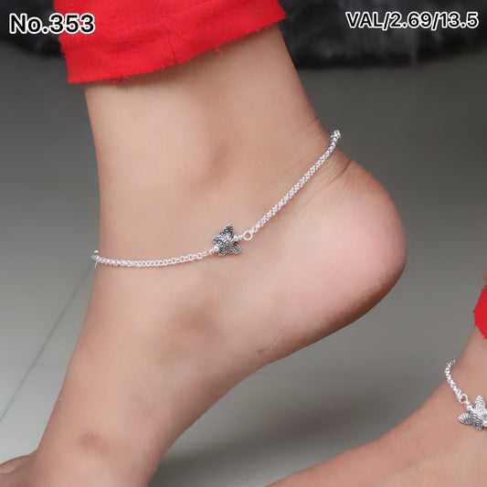 Silver Payal for Women by V One Jewellery