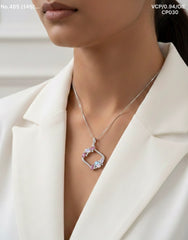 Vivid Harmony silver chain pendant