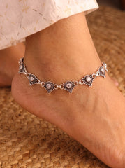 Imperial stonecraft silver anklet