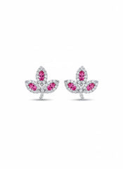 Noor frost silver stud
