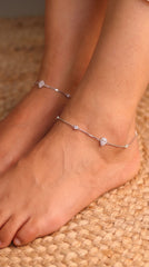 Silver Nayra Drop payal