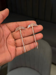 Minimal muse silver earrings