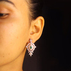 Astra Rose Gold Pendant Jewellery Set for Women