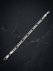 Legacy loop silver bracelet for men