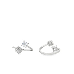 Shwet shine silver toe rings for women