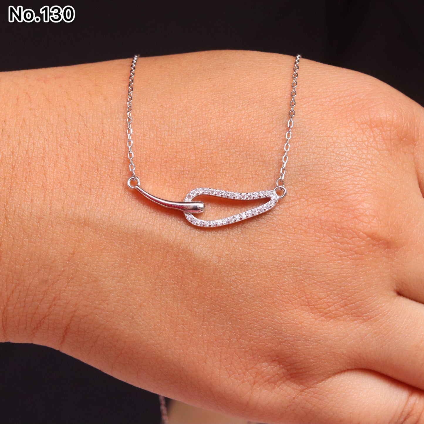 Silver Chain Pendant - V One Jewellery