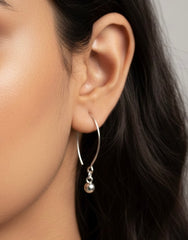 Nupur drop silver earrings