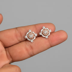 Esha Glow silver Stud