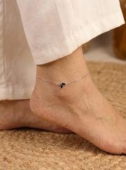 Silver butterflyvine Payal for women