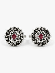 Blossom trail oxidised silver toerings for women