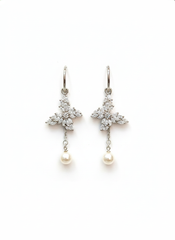 Vanya butterfly silver earrings