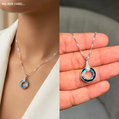 Cloud essence silver chain pendant
