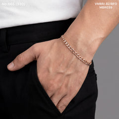Rose prime men’s silver bracelet
