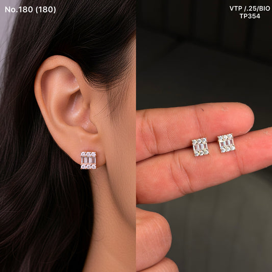 Glow bite silver studs
