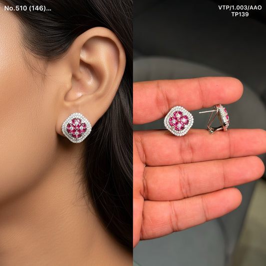 Meira Glow silver Stud