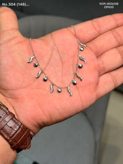 Wandering charms silver chain pendant