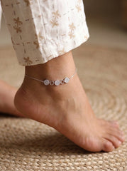 Silver Enchanted Charm Payal