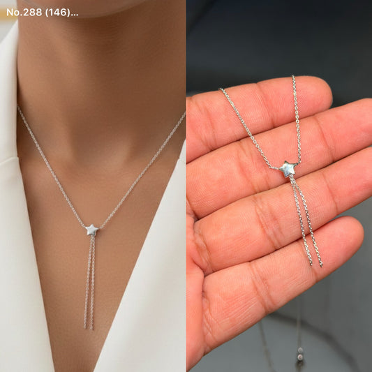 Staraura charm silver chain pendant