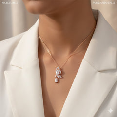 Wingdrop silver chain pendant