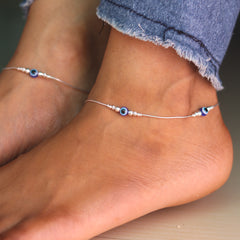 Sleek Evil Eye Payal for Women