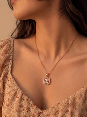 Seranova silver pendant set for women