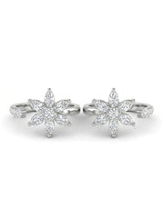 Florashine silver toerings for women