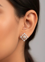 Esha Glow silver Stud