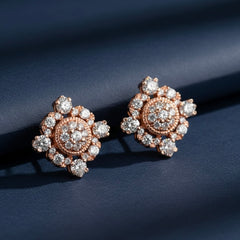 Esha Glow silver Stud