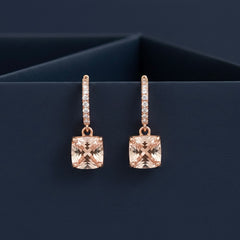 Classic stone silver earrings