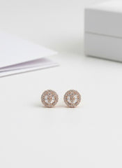 Celeste Drop silver Stud