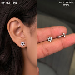 Mini bloom silver stud