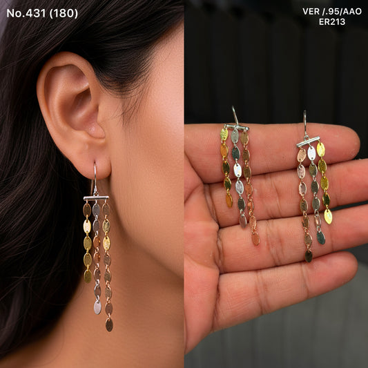 Devika jingles silver earrings