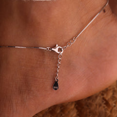 Graceful Butterfly Stone Charm Silver Payal