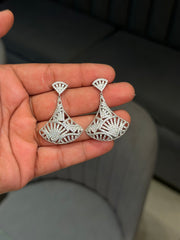 Heritage silver cascade earrings