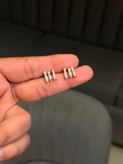 Celestial trio silver stud