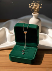 Charmed heart silver chain pendant